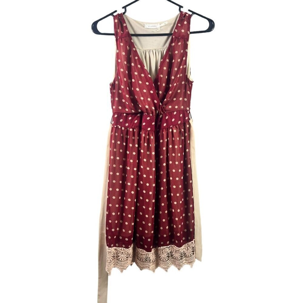 Blu Pepper Women's Sleeveless Polkadot Dress